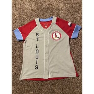 Nike Cooperstown St Louis Cardinals MLB Baseball Sports Jersey Women’s XL